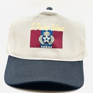 Vintage 90s Texas SnapBack Hat Cap St Padre Island One Size
